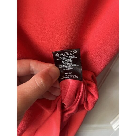 Belle Badgley Mischka Raya One Shoulder Draped Side Slit Maxi Dress Size 6 - Picture 5 of 12